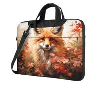 Entemne 13/14/15.6 Pollice Borsa Del Computer Portatile Della Fauna Selvatica Volpe Pittura Del Manicotto Del Computer Caso Del Manicotto Per Le Donne Uomini Leggero, Multi, 15.6 inch