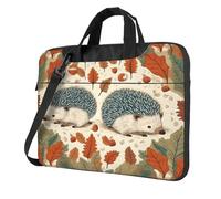 Entemne 13/14/15.6 Pollice Borsa Del Computer Portatile Foglie di Autunno Carino Riccio Custodia Del Manicotto Del Computer Per Le Donne Degli Uomini Leggero Resistente All'Acqua Del Computer Tablet