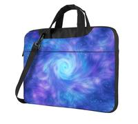 Entemne 13/14/15.6 Pollice Laptop Bag Blu Viola Halo Swirl Art Painting Custodia Del Manicotto Del Computer Per Le Donne Degli Uomini Leggero Resistente all'acqua Computer Tablet Borsa A Tracolla