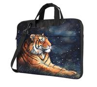 Entemne 13/14/15.6 Pollice Laptop Bag Galaxy Tiger Art Paintng Custodia Del Manicotto Del Computer Per Le Donne Degli Uomini Leggero Resistente All'Acqua Del Computer Tablet Borsa A Tracolla Valigetta