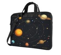 Entemne 13/14/15.6 Pollice Laptop Bag Spazio Sistema Solare Modello Custodia Del Manicotto Del Computer Per Le Donne Uomini Leggero Resistente All'Acqua Del Computer Tablet Borsa A Tracolla Valigetta