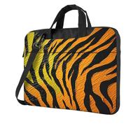 Entemne 13/14/15.6 Pollice Laptop Bag Tiger Pattern Stampa Stripe Custodia Del Manicotto Del Computer Per Le Donne Degli Uomini Leggero Resistente All'Acqua Del Computer Tablet Borsa A Tracolla