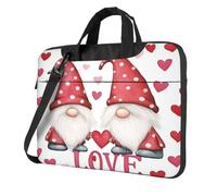 Entemne 13 Pollice Borsa Del Computer Portatile Carino Amore Gnomi di San Valentino Custodia Del Manicotto Del Computer Per Le Donne Uomini Leggero Resistente All'Acqua Tablet Borsa A Tracolla