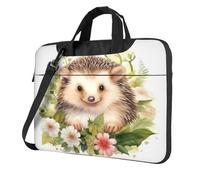 Entemne 13 Pollice Borsa Del Computer Portatile Carino Anima Riccio Fiori Custodia Del Manicotto Del Computer Per Le Donne Degli Uomini Leggero Resistente All'acqua Borsa A Tracolla Del Computer