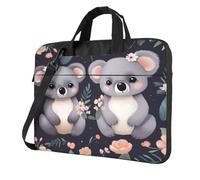 Entemne 13 Pollice Borsa Del Computer Portatile Carino Koala Floreale Del Manicotto Del Computer Portatile Per Le Donne Degli Uomini Leggero Resistente All'Acqua Del Computer, Multi, 13 inch
