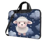 Entemne 13 Pollice Borsa Del Computer Portatile Carino Pecora Nuvola Stella Del Manicotto Del Computer Caso Per Le Donne Degli Uomini Leggero Resistente All'acqua, Multi, 14 inch