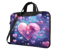 Entemne 13 Pollice Borsa Del Computer Portatile Carino Rosa Cuori Amore Del Manicotto Del Computer Caso Del Manicotto Per Le Donne Uomini Leggero, Multi, 13 inch
