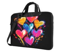 Entemne 13 Pollice Borsa Del Computer Portatile Colorato Amore Cuore Arte Del Manicotto Del Computer Caso Del Manicotto Per Le Donne Uomini Leggero, Multi, 13 inch