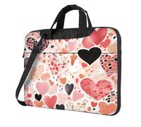 Entemne 13 Pollice Borsa Del Computer Portatile Colorato Leopard Amore Cuori Custodia Del Manicotto Del Computer Per Le Donne Degli Uomini Leggero Resistente All'Acqua, Multi, 14 inch