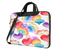 Entemne 13 Pollice Borsa Del Computer Portatile Colorato Ombre Cuori Amore Del Manicotto Del Computer Caso Per Le Donne Degli Uomini Leggero Resistente All'acqua, Multi, 14 inch