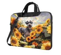 Entemne 13 Pollice Borsa Del Computer Portatile Del Cane di Girasole Pittura di Arte Del Manicotto Del Computer Caso Del Manicotto Per Le Donne, Multi, 15.6 inch