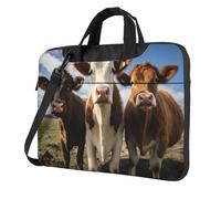 Entemne 13 Pollice Borsa Del Computer Portatile Divertente Animale Mucca Del Manicotto Del Computer Caso Per Le Donne Degli Uomini Leggero Resistente All'Acqua Tablet, Multi, 13 inch