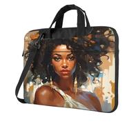 Entemne 13 Pollice Borsa Del Computer Portatile Donne Africane Ragazza Americana Pittura Del Manicotto Del Computer Caso Per Le Donne Uomini Leggero Resistente All'Acqua Tablet, Multi, 14 inch