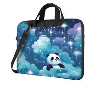 Entemne 13 Pollice Borsa Del Computer Portatile Galaxy Ombre Clound Panda Custodia Del Manicotto Del Computer Per Le Donne Degli Uomini Leggero Resistente All'Acqua Borsa A Tracolla Tablet, Multi, 13