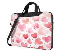Entemne 13 Pollice Borsa Del Computer Portatile Ombre Rosa Cuore Modello Del Manicotto Del Computer Caso Per Le Donne Degli Uomini Leggero Resistente All'acqua Borsa A Tracolla, Multi, 13 inch