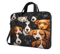 Entemne 13 Pollice Laptop Bag Cute Animal Dog Pattern Custodia Del Manicotto Del Computer Per Le Donne Degli Uomini Leggero Resistente All'Acqua Del Computer Tablet Borsa A, Multi, 14 inch