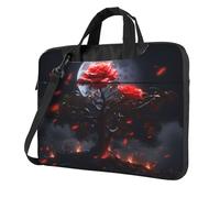 Entemne 13 Pollice Laptop Bag Fire Rose Tree Moon Art Custodia Del Manicotto Del Computer Per Le Donne Degli Uomini Leggero Resistente All'Acqua Computer Tablet Borsa A Tracolla Valigetta, Multi, 13