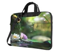 Entemne 13 Pollice Laptop Bag Zen Garden Lotus Bamboo Giappone Custodia Del Manicotto Del Computer Per Le Donne Degli Uomini Leggero Resistente All'Acqua Computer Tablet Borsa A Tracolla Valig, Multi