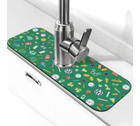Entemne Articoli scolastici Penna Orologio Patten Rubinetto Mat per Lavello da Cucina Assorbente Splash Guard Goccia Catcher Vassoio Rubinetto Drenaggio Pad Tap Mat per il bancone del bagno