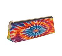 Entemne Astuccio in pelle impermeabile per ragazze ragazzi bambini cancelleria organizzatore piccolo scuola borsa per scuola ufficio organizzatore borsa, Tie Dye Art Swirl, 21 x 6 x 6 cm, Organizer