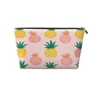 Entemne Beauty case con girasoli, papaveri, spighe di grano, impermeabile, in pelle PVC, organizer per cosmetici per donne e ragazze, piccolo astuccio da viaggio per borsa da palestra regali, Frutta