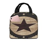 Entemne Borsa per il pranzo vintage con bandiera dello stato del Texas per uomini donne bambini borsa termica per il pranzo piccola borsa termica a prova di perdite per il lavoro picnic scuola