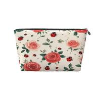 Entemne Borsa per il trucco a forma di nave nautica con ancora timone faro impermeabile in pelle PVC organizer cosmetico per donne ragazze portatile piccolo astuccio da viaggio per borsa regali da