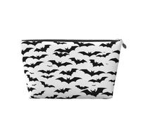 Entemne Borsa per il trucco giapponese samurai pittura artistica impermeabile in pelle PVC organizer per cosmetici per donne ragazze piccola borsa da viaggio borsa da viaggio per borsa regali da