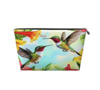Entemne Borsa per il trucco giapponese samurai pittura artistica impermeabile in pelle PVC organizer per cosmetici per donne ragazze piccola borsa da viaggio borsa da viaggio per borsa regali da