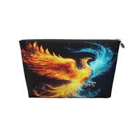 Entemne Borsa per il trucco giapponese samurai pittura artistica impermeabile in pelle PVC organizer per cosmetici per donne ragazze piccola borsa da viaggio borsa da viaggio per borsa regali da