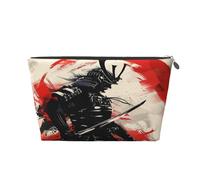 Entemne Borsa per il trucco giapponese samurai pittura artistica impermeabile in pelle PVC organizer per cosmetici per donne ragazze piccola borsa da viaggio borsa da viaggio per borsa regali da