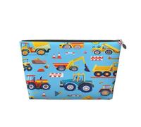 Entemne Borsa per trucchi con castello della principessa dei cartoni animati, impermeabile, in pelle PVC, organizer per cosmetici per donne e ragazze, piccola borsa da viaggio per borsa da palestra