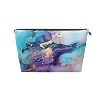 Entemne Borsa per trucchi con Tour Eiffel, pittura a olio, impermeabile, in pelle PVC, organizer per cosmetici da donna e ragazza, portatile, piccola borsa da viaggio per borsa da palestra, Stampa