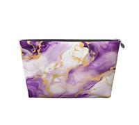 Entemne Borsa per trucchi con Tour Eiffel, pittura a olio, impermeabile, in pelle PVC, organizer per cosmetici da donna e ragazza, portatile, piccola borsa da viaggio per borsa da palestra, Texture