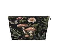 Entemne Borsa per trucchi divertente con scheletro umano, impermeabile, in pelle PVC, organizer per cosmetici da donna e ragazza, portatile, piccola borsa da viaggio per borsa da palestra regali