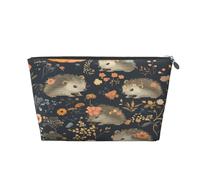 Entemne Borsa per trucchi divertente con scheletro umano, impermeabile, in pelle PVC, organizer per cosmetici da donna e ragazza, portatile, piccola borsa da viaggio per borsa da palestra regali