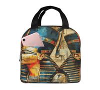 Entemne Borsa termica per il pranzo con faraoni egiziani, per uomini, donne, bambini, piccola borsa termica per il pranzo, a prova di perdite, per lavoro, picnic, scuola