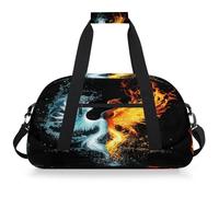 Entemne Borsone da viaggio per bambini con fenice astratta impermeabile resistente all'acqua borsa sportiva da viaggio leggera per ragazzi ragazze borsa da viaggio per bambini borsa da viaggio per la