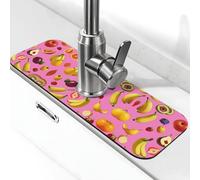 Entemne Frutta Banana Limoni Rubinetto Tappetino per Lavello da Cucina Assorbente Splash Guard Goccia Catcher Vassoio Rubinetto Drenaggio Pad Tap Mat per Bagno Contatore