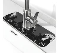 Entemne Gatti Note Musicali Rubinetto Tappetino per Lavello da Cucina Assorbente Splash Guard Drip Catcher Vassoio Rubinetto Drenaggio Pad Tap Mat per Bagno Contatore