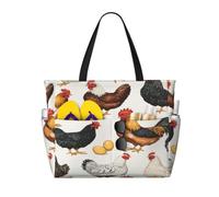 Entemne Grande borsa da spiaggia con cerniera a righe blu, conchiglie, balene, faro, impermeabile, a prova di sabbia, borsa da spiaggia pieghevole, borsa da nuoto per donne, viaggi, vacanze, palestra