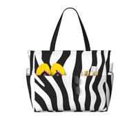 Entemne Grande borsa da spiaggia con cerniera a righe blu, conchiglie, balene, faro, impermeabile, a prova di sabbia, borsa da spiaggia pieghevole, borsa da nuoto per donne, viaggi, vacanze, palestra
