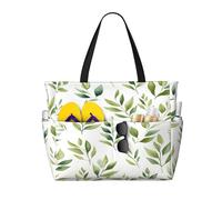 Entemne Grande borsa da spiaggia con cerniera in legno azzurro impermeabile a prova di sabbia borsa da spiaggia pieghevole borsa da nuoto per donne viaggi vacanze palestra piscina caravan, Motivo