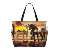 Entemne Grande borsa da spiaggia con cerniera nave, ancora nautica, timone, faro, impermeabile, a prova di sabbia, borsa da spiaggia pieghevole, borsa da nuoto per donne, viaggi, vacanze, palestra