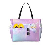 Entemne Grande borsa da spiaggia con cerniera rossa blu navy ancora nautica impermeabile a prova di sabbia borsa da spiaggia pieghevole borsa da nuoto per donne viaggio vacanza palestra piscina
