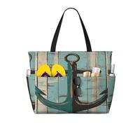 Entemne Grande borsa da spiaggia con cerniera tropicale tucano pappagallo impermeabile a prova di sabbia borsa da spiaggia pieghevole borsa da nuoto per donne viaggio vacanza palestra piscina caravan