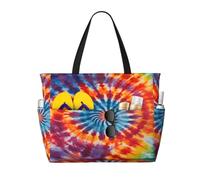 Entemne Grande borsa da spiaggia con cerniera tropicale tucano pappagallo impermeabile a prova di sabbia borsa da spiaggia pieghevole borsa da nuoto per donne viaggio vacanza palestra piscina caravan