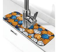 Entemne Pallavolo Basket Modello Rubinetto Tappetino per Lavello da Cucina Assorbente Splash Guard Goccia Catcher Vassoio Rubinetto Drenaggio Pad Tap Mat per Bagno Contatore