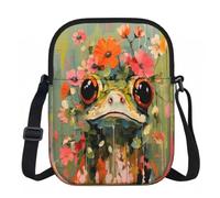 Entemne Piccola borsa a tracolla con animali antichi dinosauri borsa per telefono leggera Water Ressitant piccola borsa a tracolla con 3 tasche e tracolla regolabile per donne uomini uso quotidiano