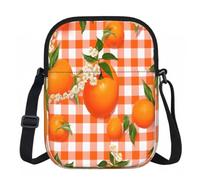Entemne Piccola borsa a tracolla viola fichi foglie verdi leggera borsa per telefono impermeabile piccola borsa a tracolla con 3 tasche e tracolla regolabile per donne uomini uso quotidiano, Fiori